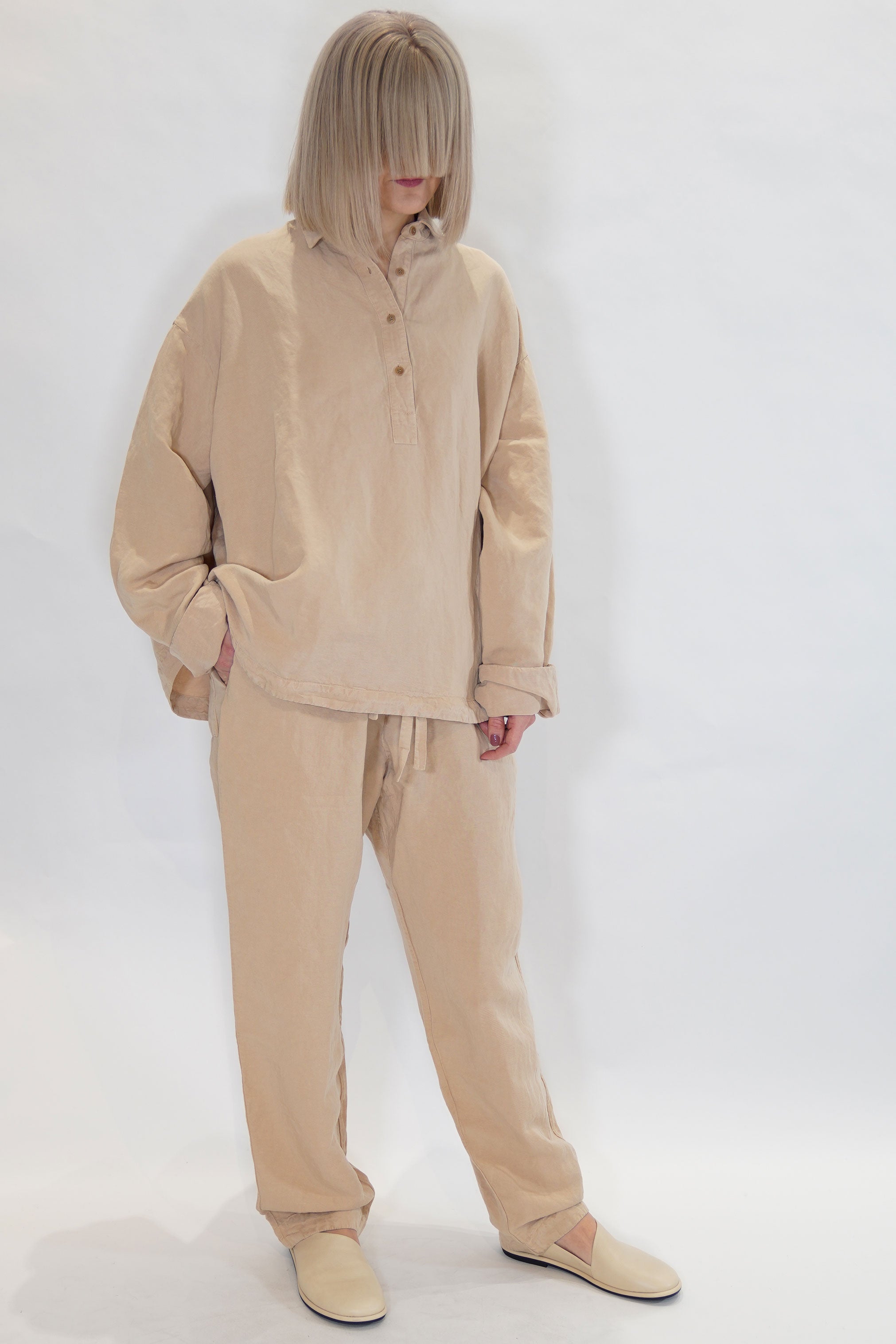 casey casey denmark pants latte 24FP340 | carrousel the store