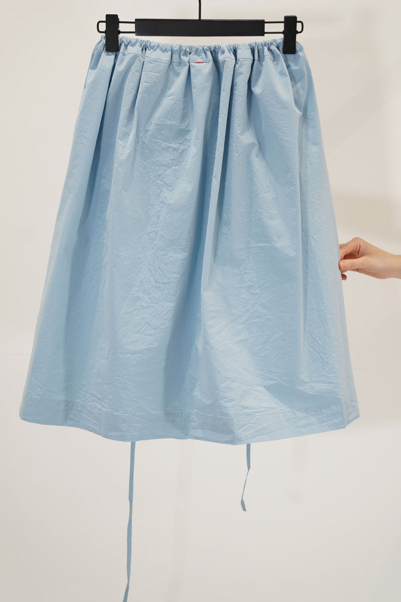 square skirt sky blue