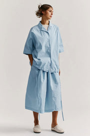 square skirt sky blue
