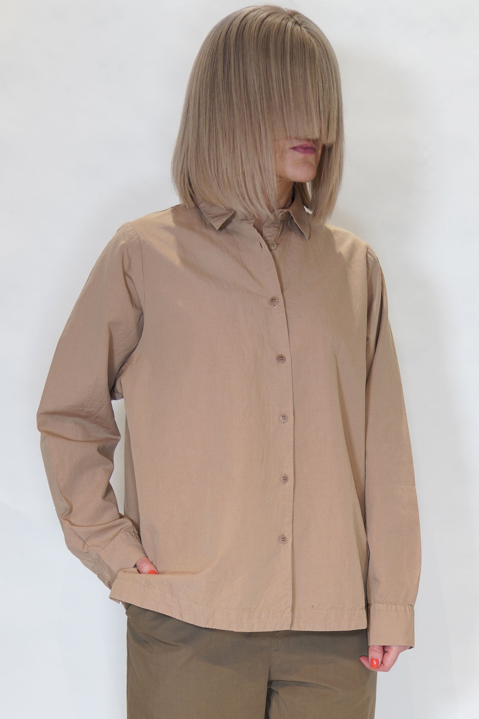 cotton linen alix shirt sand 24fc375