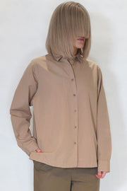 cotton linen alix shirt sand