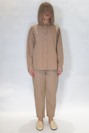 cotton linen alix shirt sand