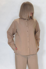 cotton linen alix shirt sand