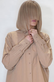 cotton linen alix shirt sand