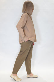 cotton linen alix shirt sand