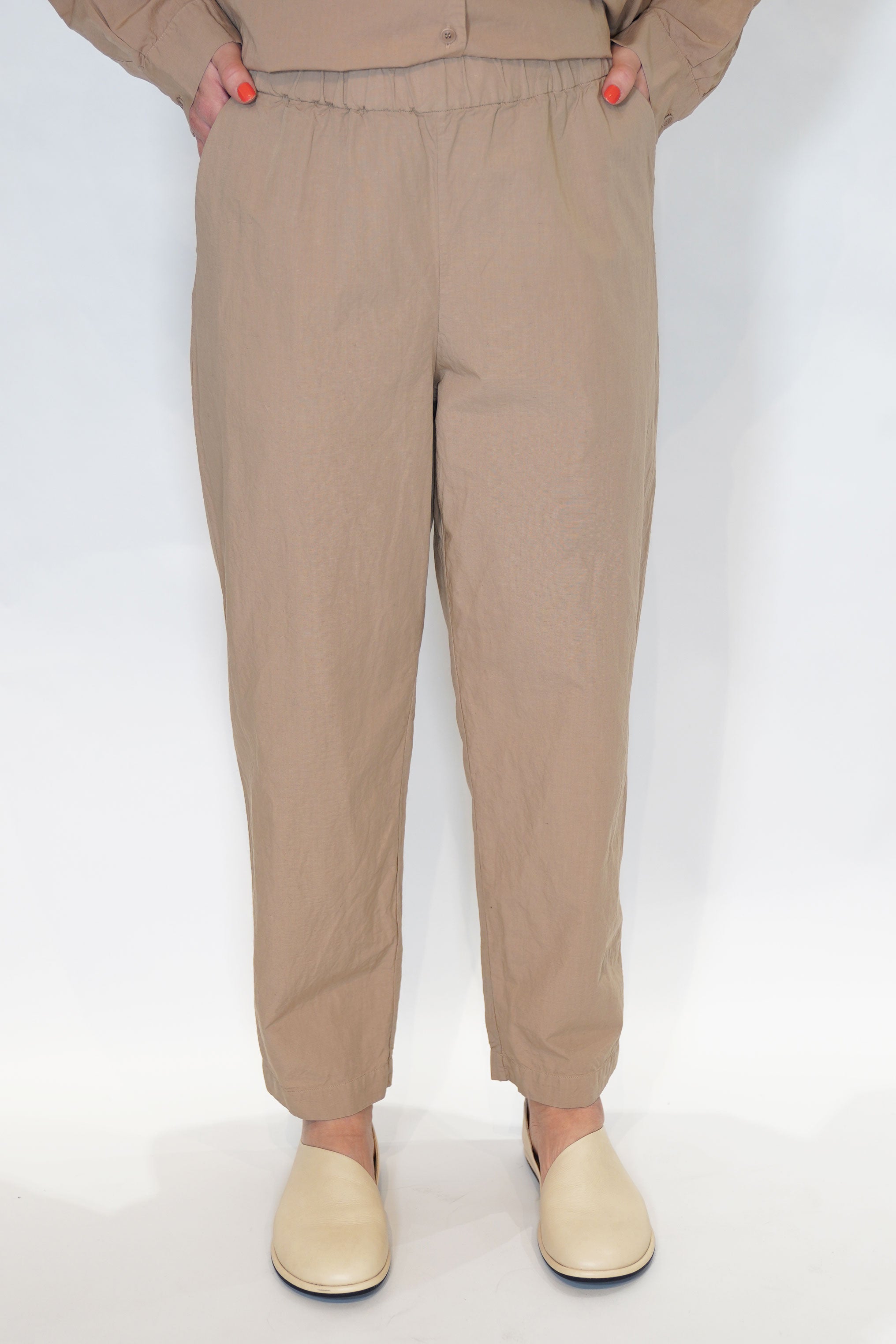 cotton linen fabi pant sand 24fp236
