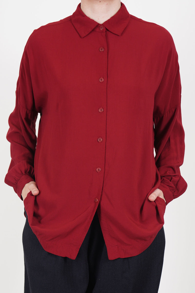 squarbi shirt oxblood 25fc411