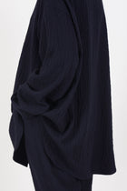 woolen tippy shirt navy 25fc414