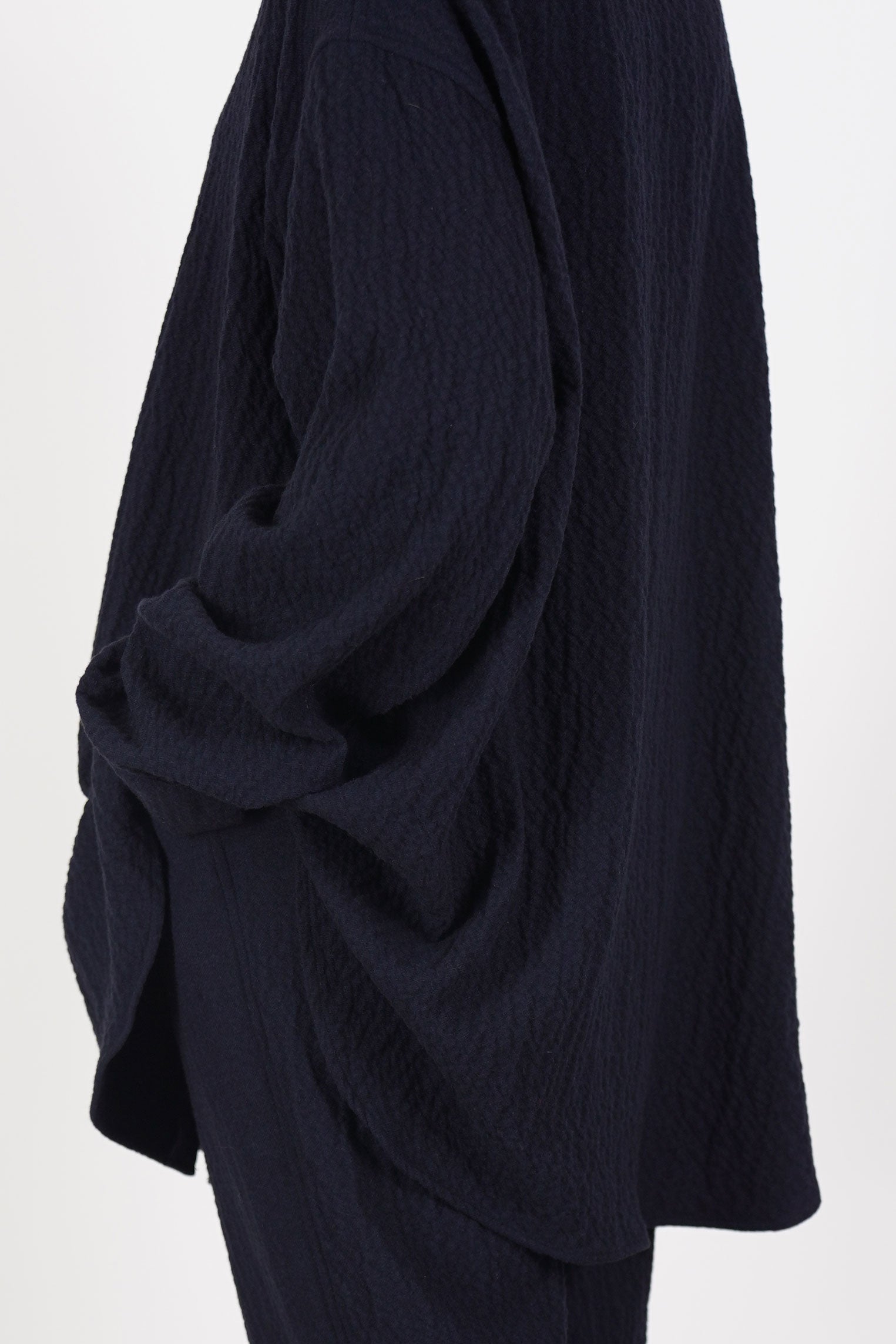 woolen tippy shirt navy 25fc414