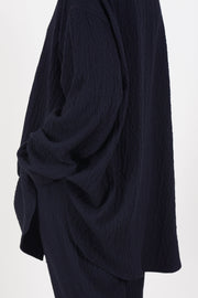 woolen tippy shirt navy 25fc414