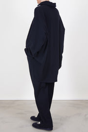 woolen tippy shirt navy 25fc414