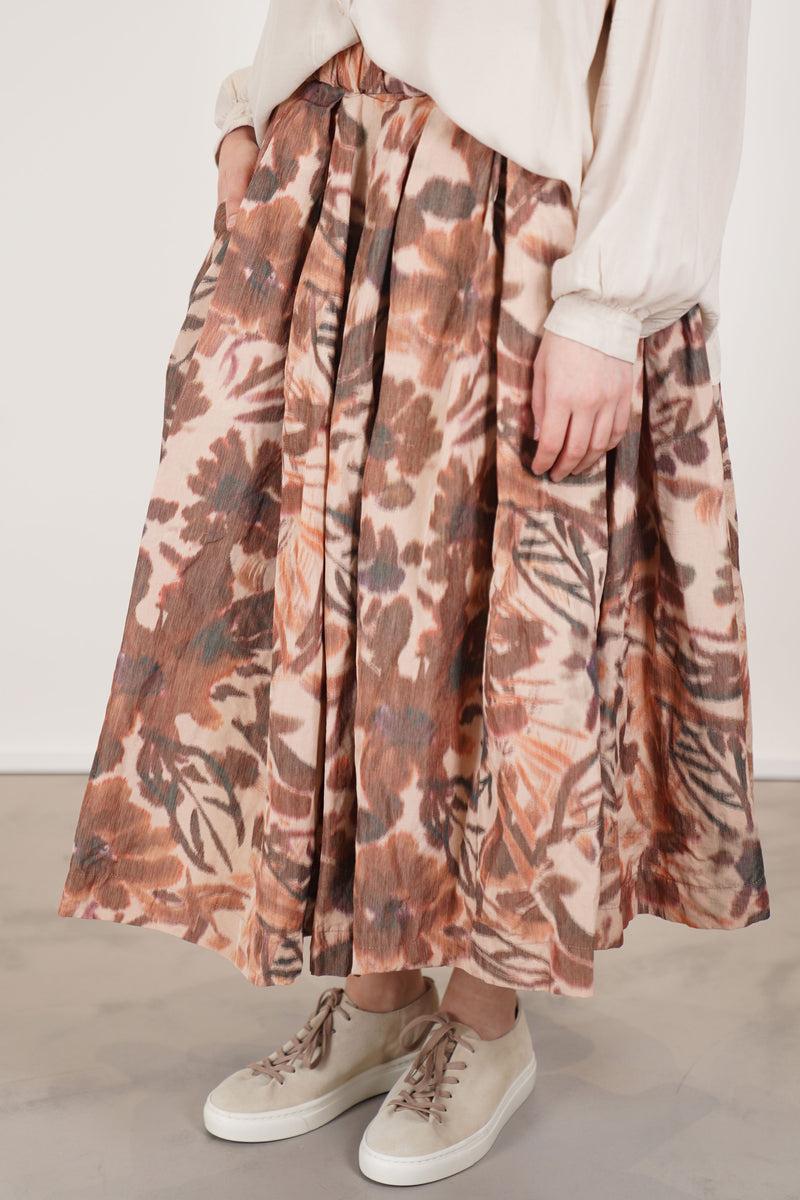 double rideaux skirt ikat reds 25fj217