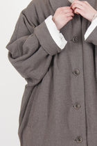triangle coat wool cashmere oatmeal 25fm209