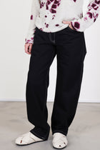 casey casey paulo pant denim black high rise jeans crafted in pure cotton denim material. 