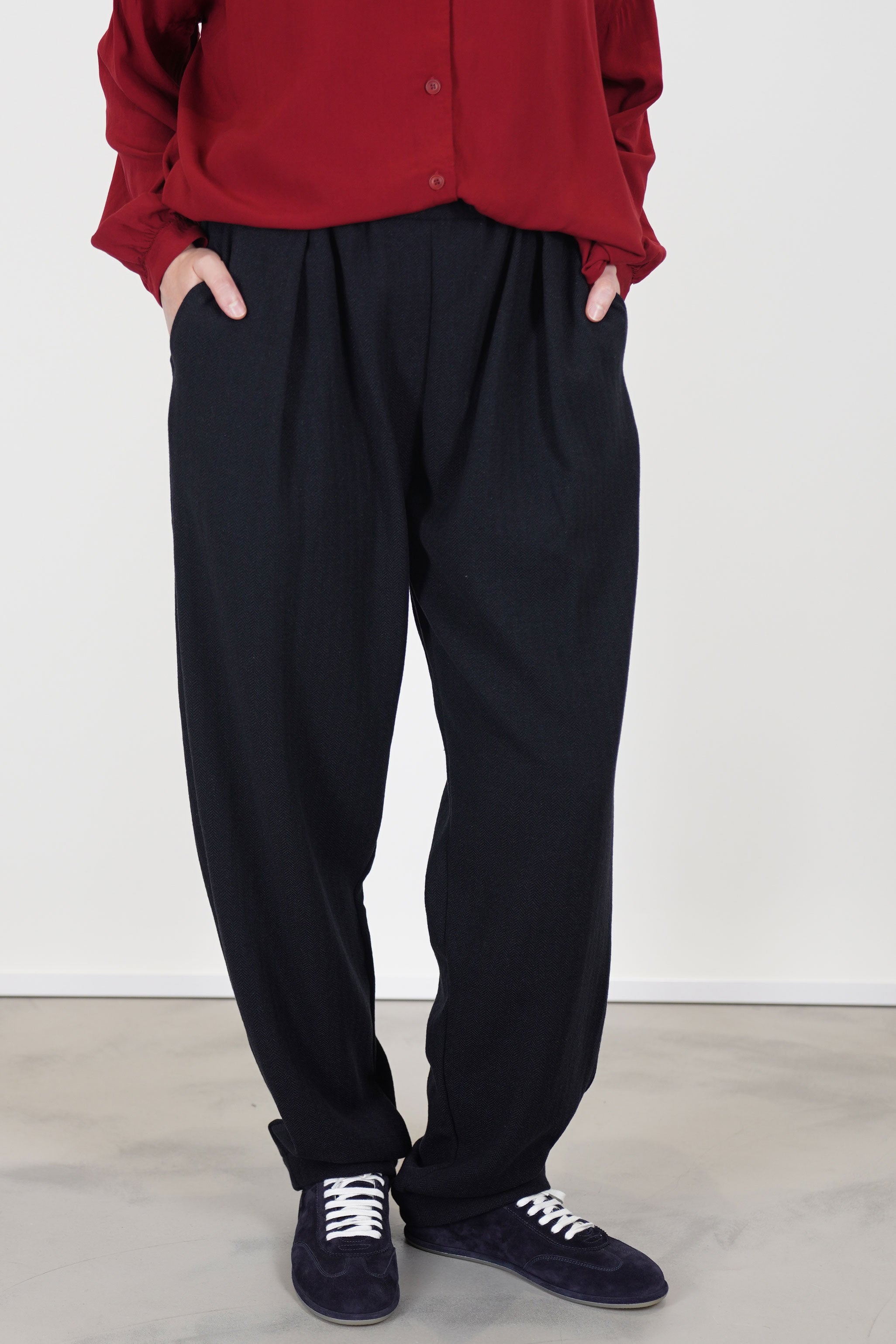wool cashmere verger pant softy night 25fp260