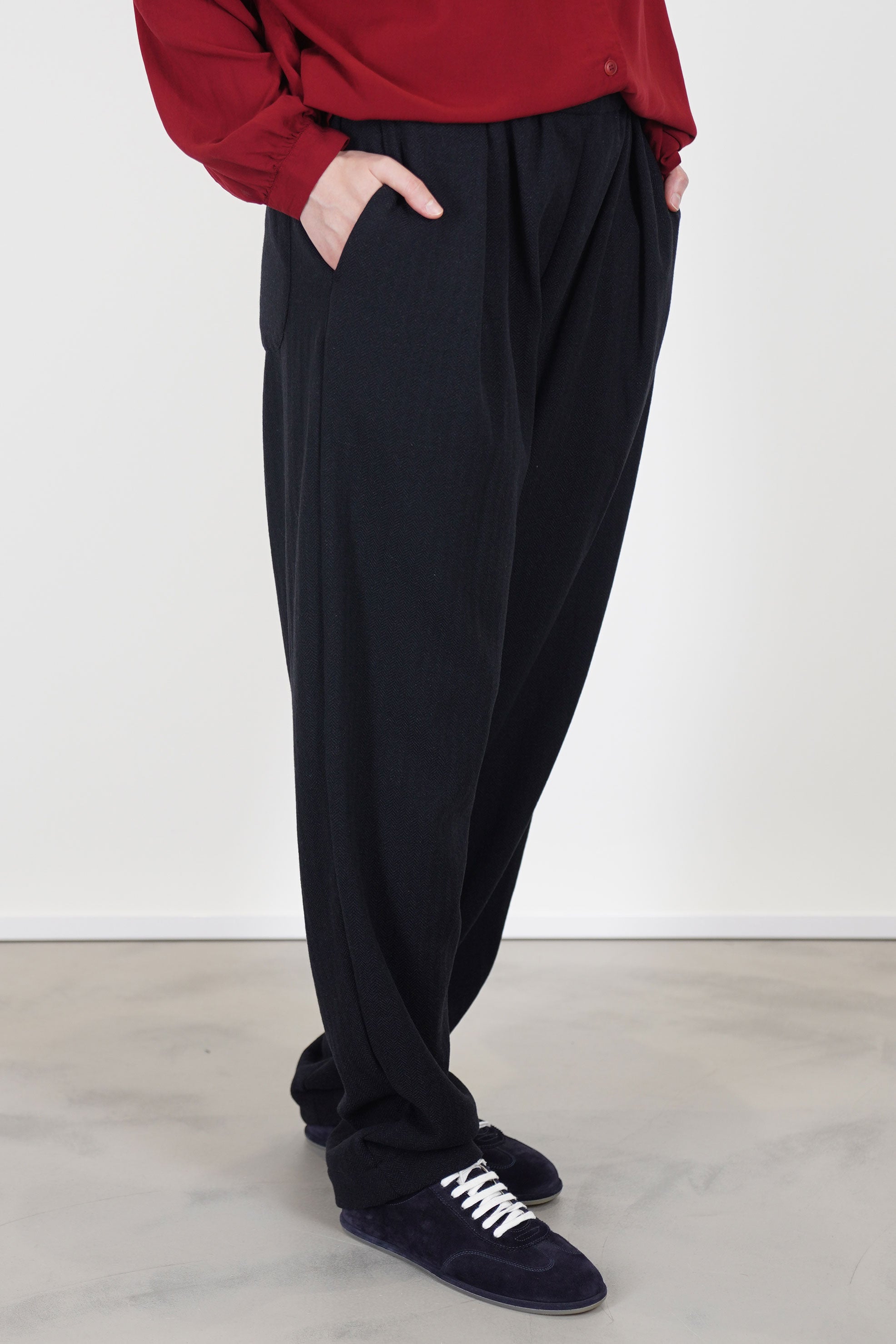 wool cashmere verger pant softy night 25fp260