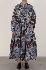 casey casey stephanie dress print browns features a softly structured printed cotton fabric that provides subtle volume and effortless comfort.