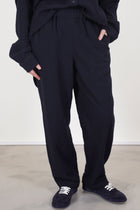 woolen fabi pants navy 25hp290