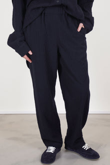 woolen fabi pants navy 25hp290