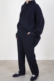 woolen fabi pants navy