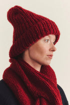 beanie woolen red 25fk032