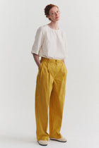 casey casey sienna pant tough poplin tango front view relaxed fit