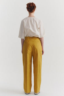 back view of casey casey sienna pant tough poplin tango