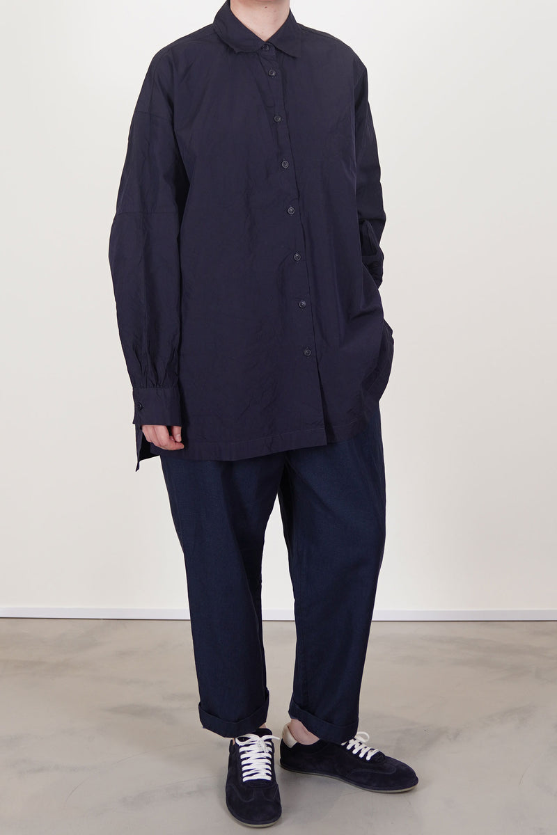 element shirt taff silk navy orfc020