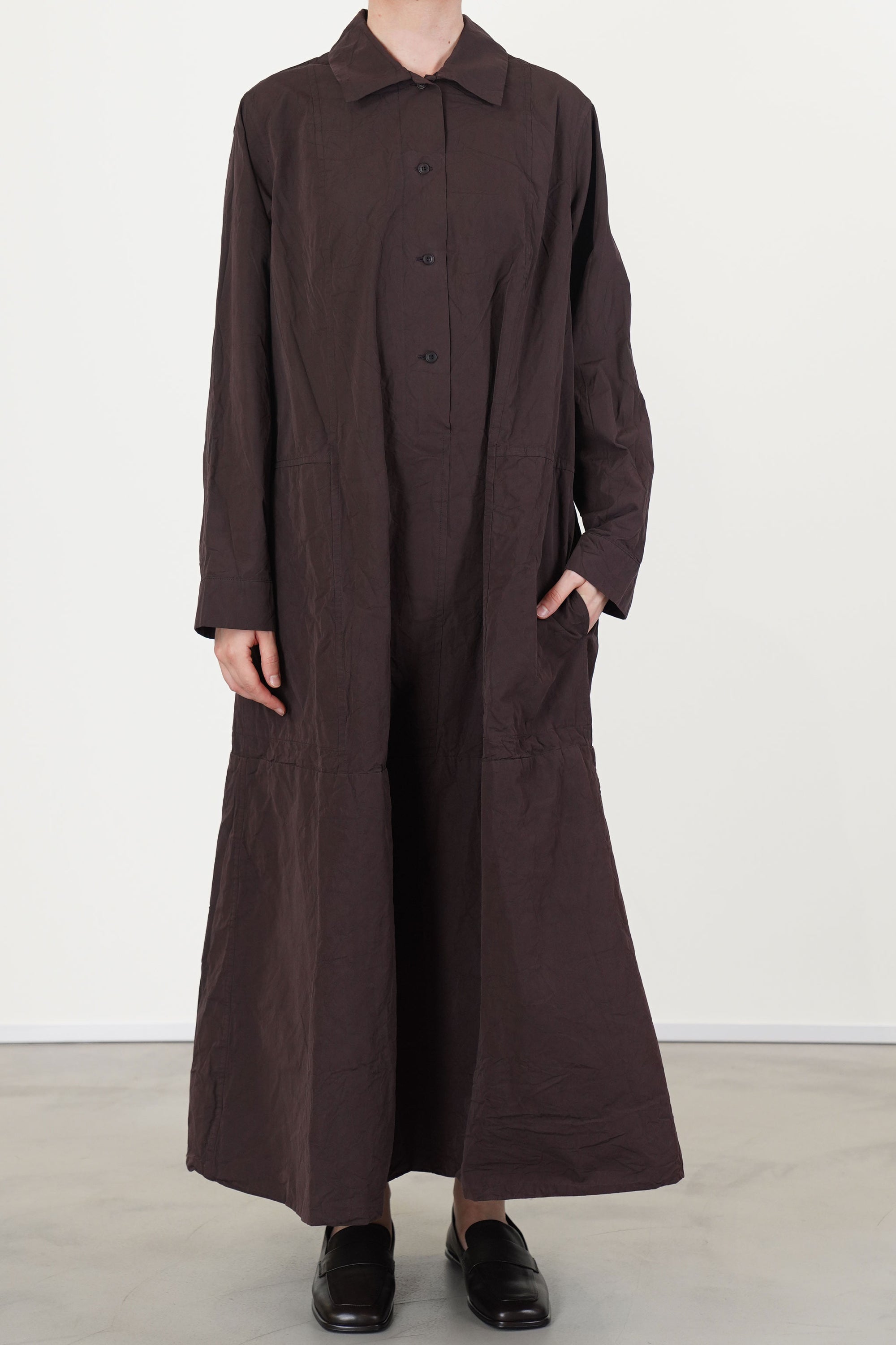 a-line dress ebony