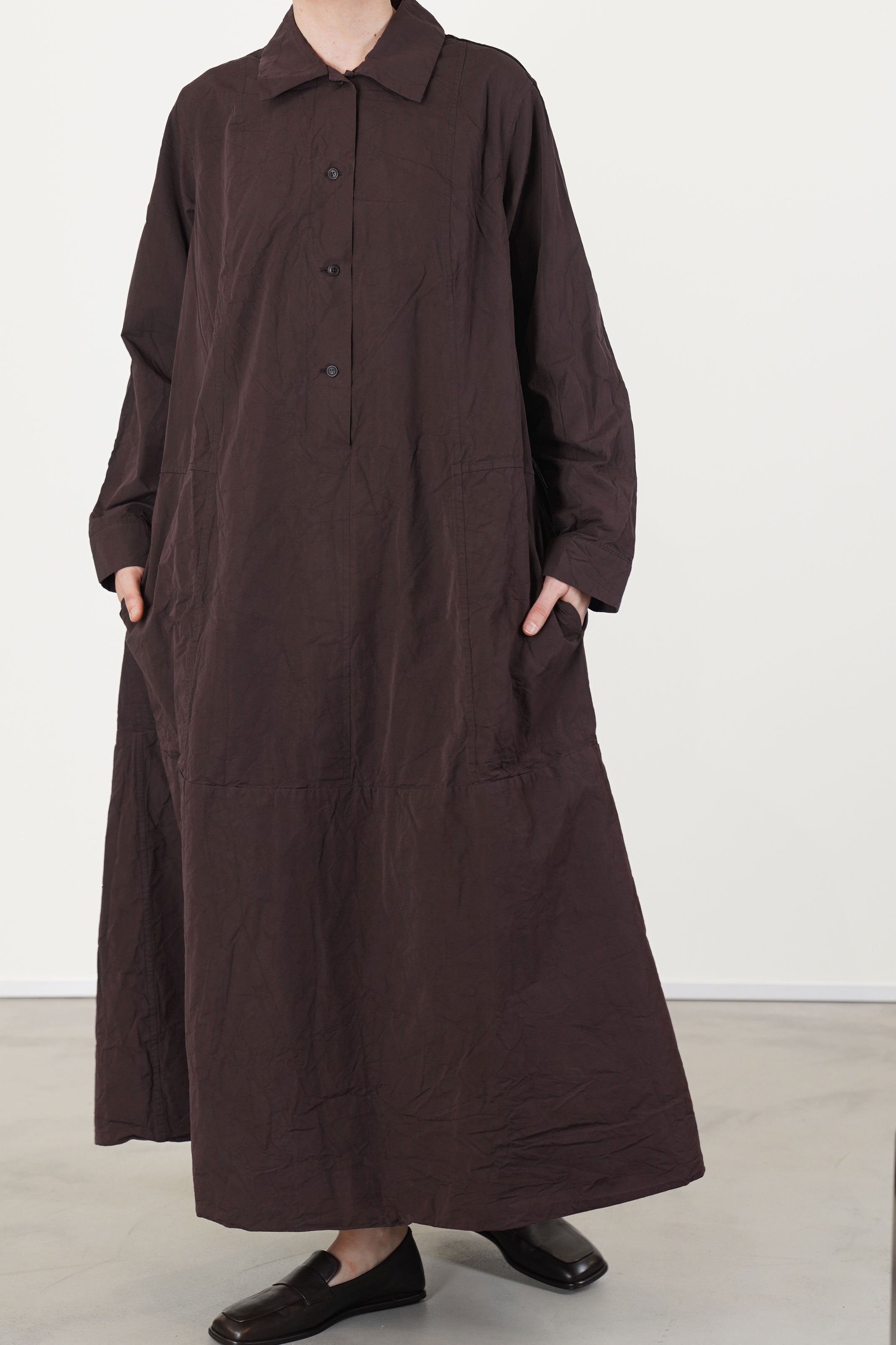 a-line dress ebony