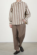 biggy shirt beige stripe