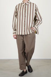 biggy shirt beige stripe
