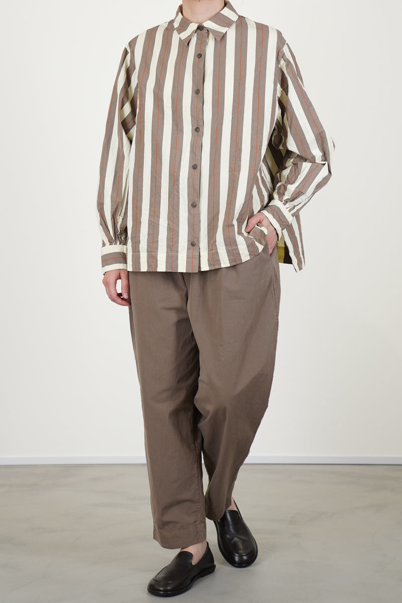 biggy shirt beige stripe
