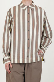biggy shirt beige stripe