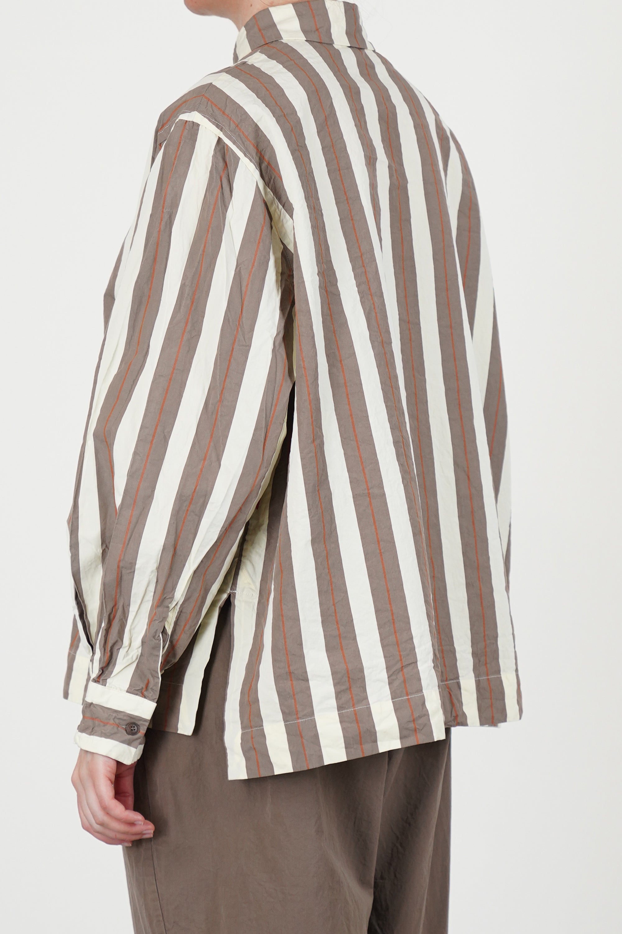 biggy shirt beige stripe