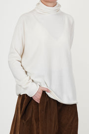 chimney seamless jumper cashmere porcelain