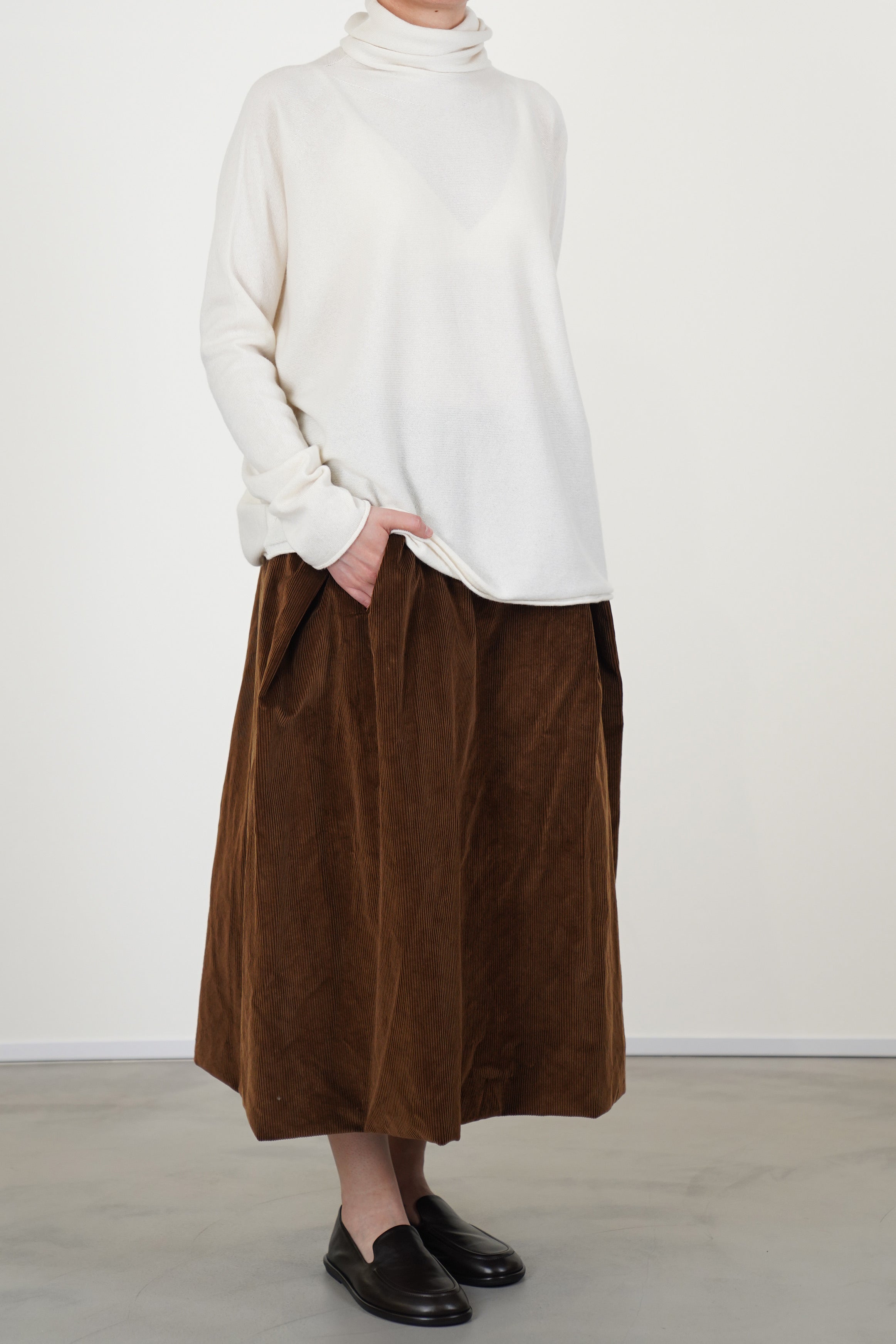 chimney seamless jumper cashmere porcelain
