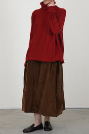 chimney seamless jumper cashmere rust