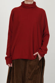 chimney seamless jumper cashmere rust