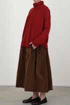 chimney seamless jumper cashmere rust