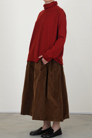chimney seamless jumper cashmere rust