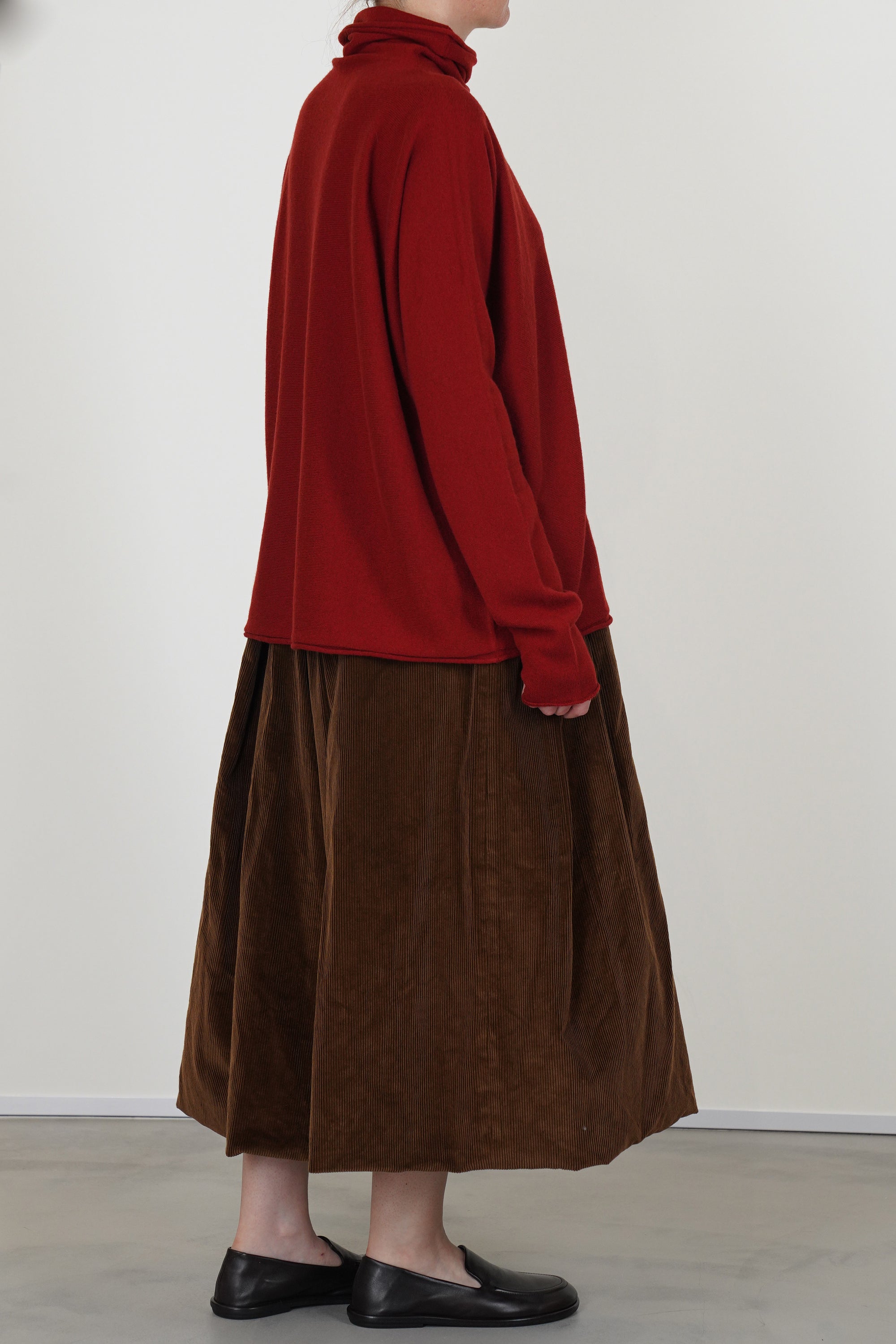 chimney seamless jumper cashmere rust