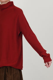 chimney seamless jumper cashmere rust