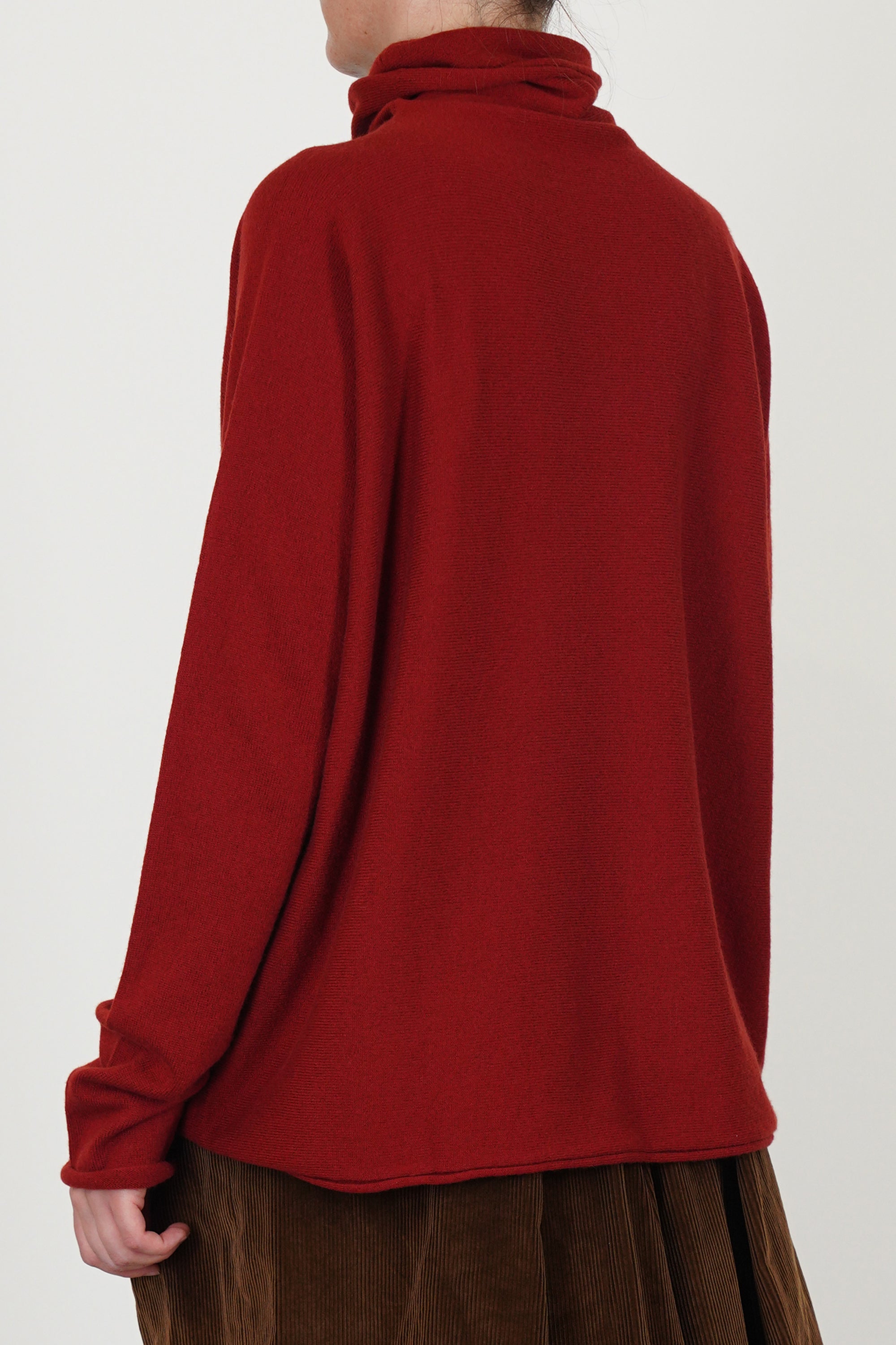 chimney seamless jumper cashmere rust