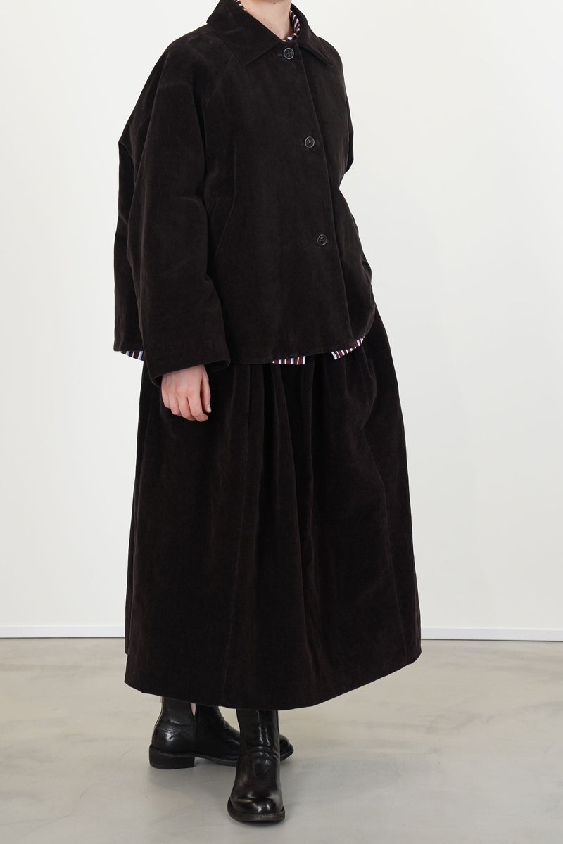 drays jacket velvet dark brown
