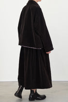 drays jacket velvet dark brown