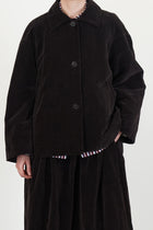 drays jacket velvet dark brown