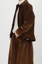drays travail jacket cord tan