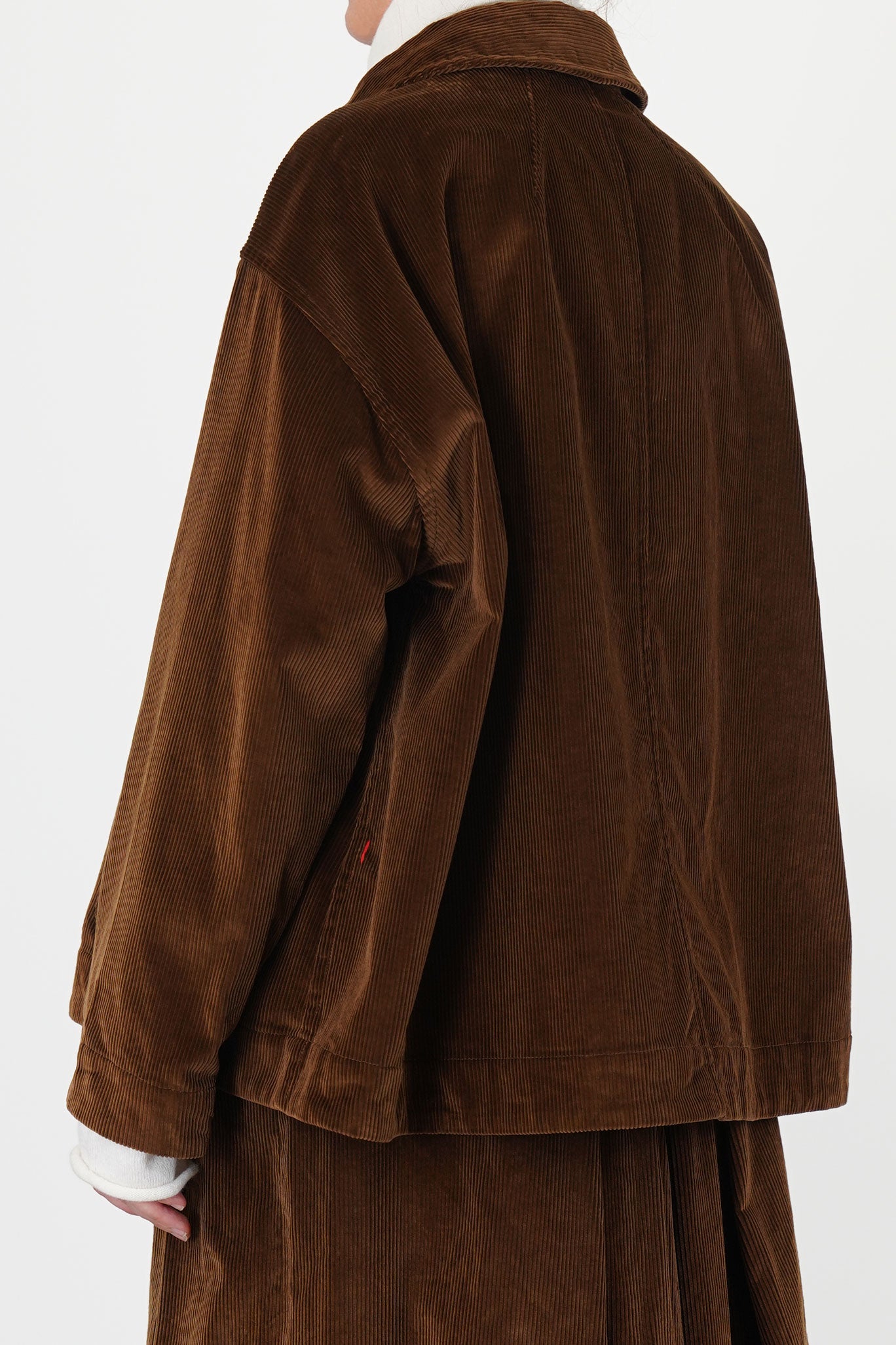 drays travail jacket cord tan