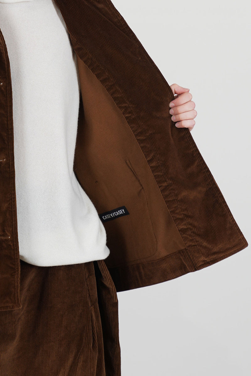 drays travail jacket cord tan